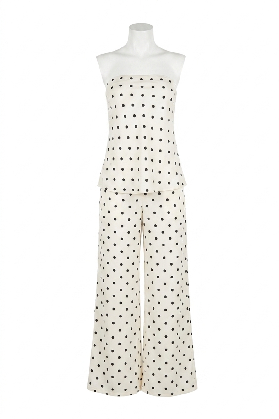 NEW LINE AND DOT ravyn tube top in ivory multi
